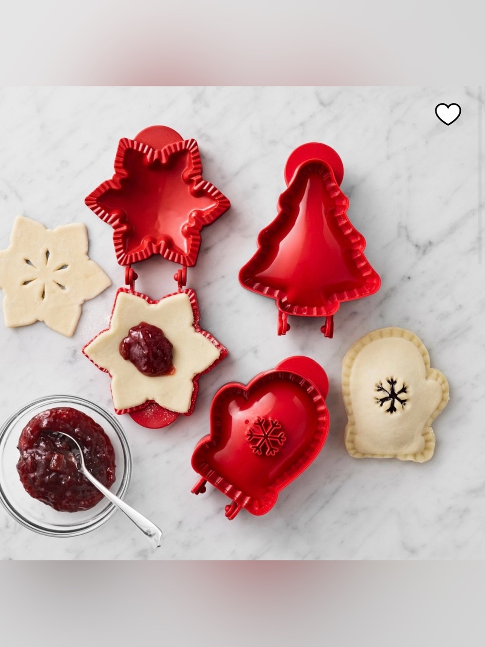 Williams Sonoma Holiday Hand Pie Molds, Set of 3, William Sonoma Mini Pie Molds